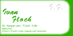 ivan floch business card